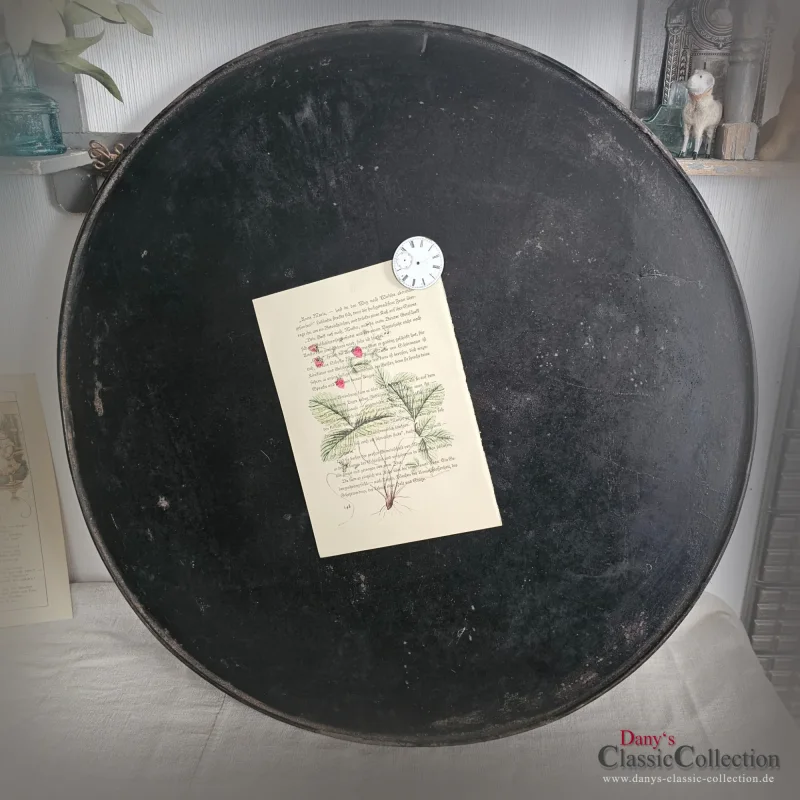 Backblech Ø 60,5 cm rund stabile Magnetwand Großes Memoboard authentisch servieren Shabby chic Vintage Küchendeko