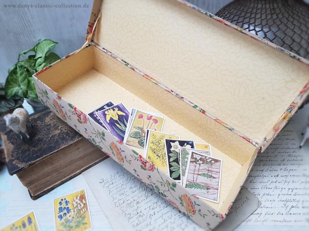 Vintage Stoffschatulle Schatulle Schmuckschatulle Vintage French antique Storage box Vintage textile box