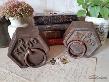 Altes 2kg Gewicht 6-eckig ~ Frankreich ~ Brocante