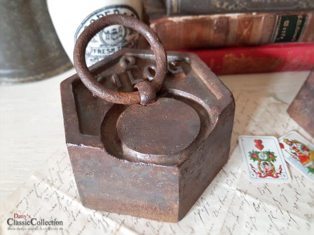 Altes 2kg Gewicht 6-eckig ~ Frankreich ~ Brocante