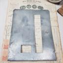 N - O ~ alte Zink Buchstaben Zink Schablonen ~ Zink Monogramme ~ Vintage shabby decoration