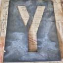 Alte Zink Buchstaben Schablonen ~ Zink Monogramme ~ Vintage shabby decoration