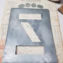 Alte Zink Buchstaben Schablonen ~ Zink Monogramme ~ Vintage shabby decoration