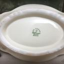 Schale oval Obstschale Anbietschale Porzellanschale creme 1930s Zeh & Scherer Keramik