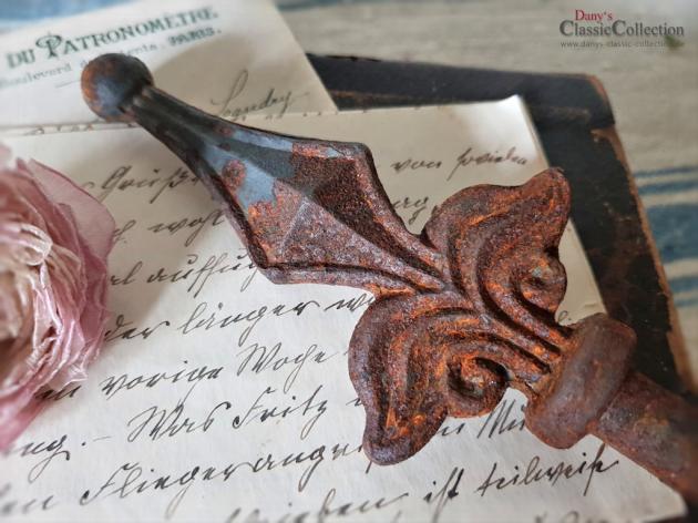 Zaunspitze 13,5 cm rostig  ~ alter Zaunaufsatz ~ Shabby Dekoration ~ Brocante ~ Gartendeko