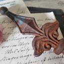Zaunspitze 13,5 cm rostig  ~ alter Zaunaufsatz ~ Shabby Dekoration ~ Brocante ~ Gartendeko