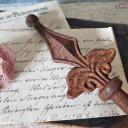 Zaunspitze 13,5 cm rostig  ~ alter Zaunaufsatz ~ Shabby Dekoration ~ Brocante ~ Gartendeko