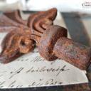 Zaunspitze 13,5 cm rostig  ~ alter Zaunaufsatz ~ Shabby Dekoration ~ Brocante ~ Gartendeko