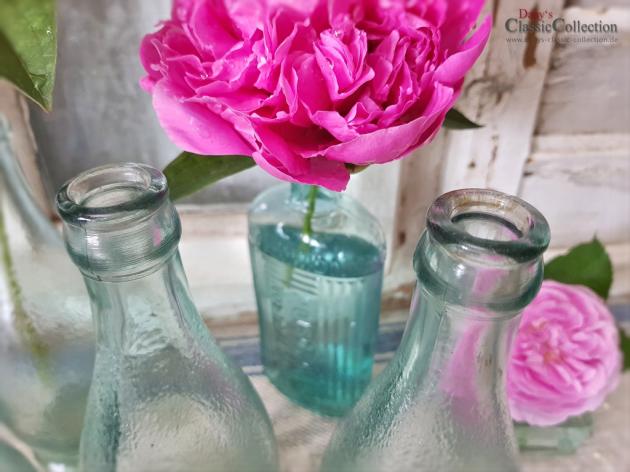 Schöne alte Limonadenflaschen ~ aquamaringrünes Pressglas ~ angerauht ~ antike Glasflaschen