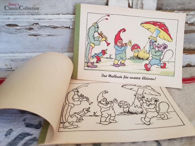 Kinder Malbuch ~ unbenutzt ~ antikes Malbuch ~ ca. 1948 ~ Vorlagen ausmalen ~ Sammlerstück