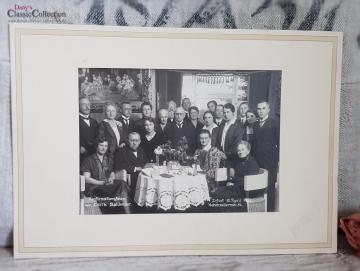 Antikes Familienfoto ~ Sepia Foto ~ Original-Foto ~ Gruppenfoto ~ Vintage Fotografie ~ Erinnerungsfoto ~ Kommunionsfeier
