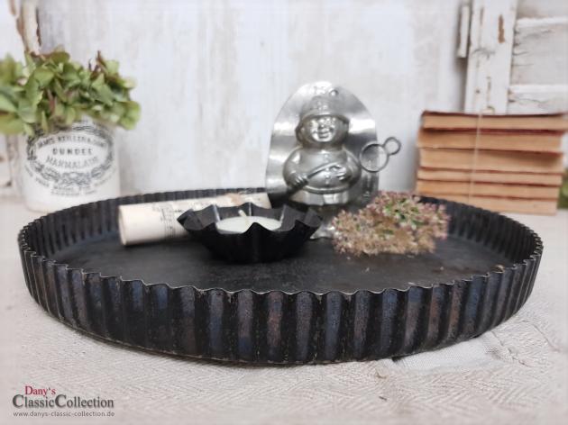 Stabile Tarteform Ø 28,5 cm ~ alte Backform ~ Kuchenform ~ Backblech ~ Shabby Deko ~ Tablett ~ Untersetzer ~ Vintage Landhausküche