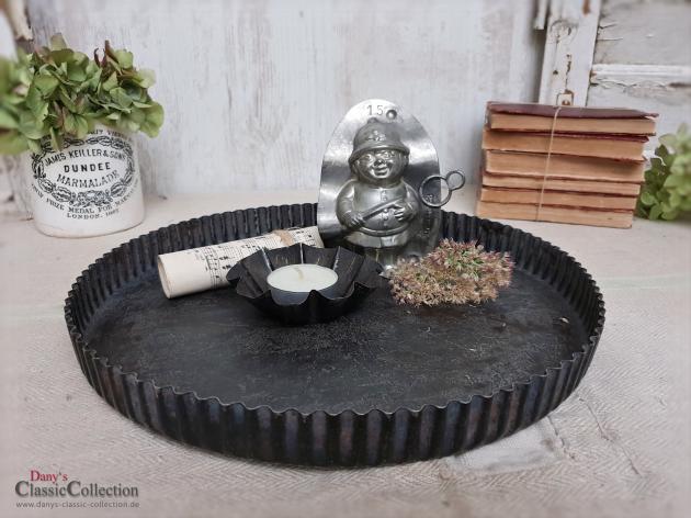 Stabile Tarteform Ø 28,5 cm ~ alte Backform ~ Kuchenform ~ Backblech ~ Shabby Deko ~ Tablett ~ Untersetzer ~ Vintage Landhausküche