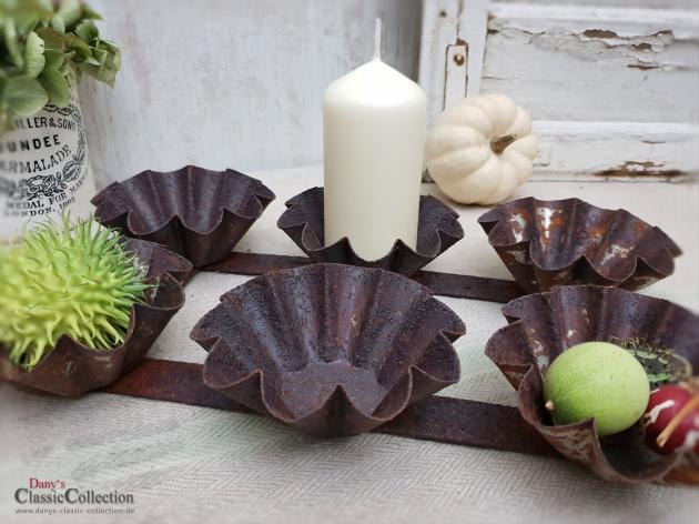 6-er Muffin Backform shabby ~ Brioche ~ Vintage Deko ~ Landhausküche