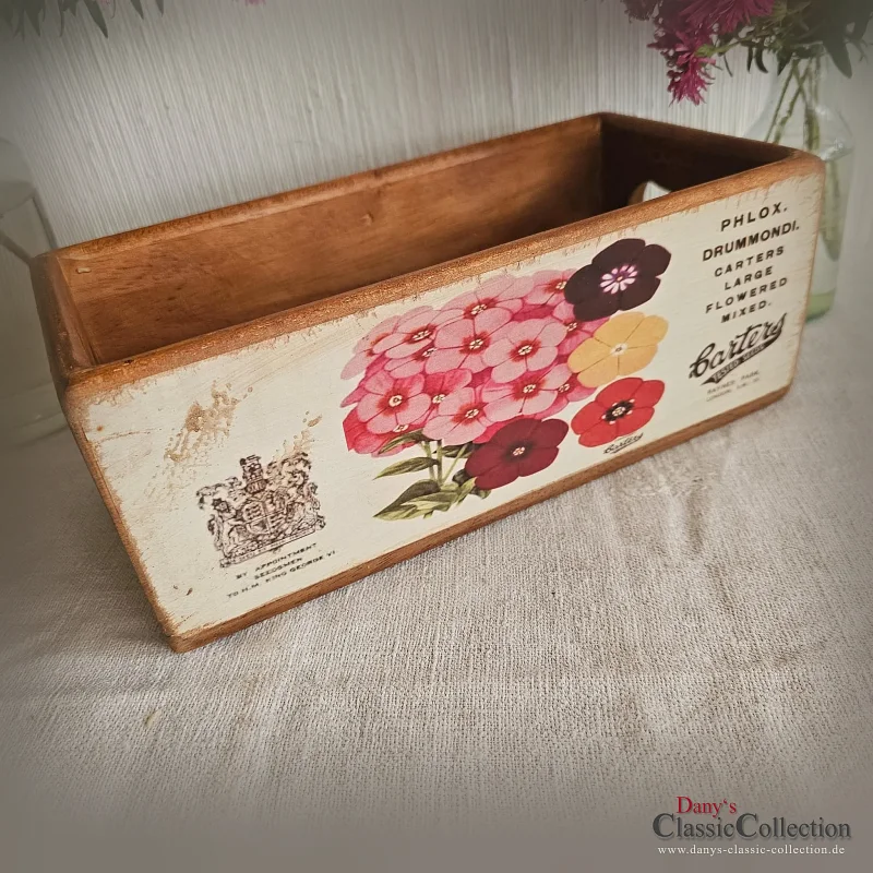 Holzkisten alt Motive Vintage Style Aufbewahrung Vintage Landhaus Deko Bauernhaus Cottagecore