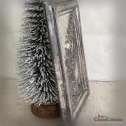 Schokoladentafel Weihnachtsmann mit Geschenken und Baum Anton Reiche 6695 Made in Germany Vintage Schokoladenform Alte Flachform