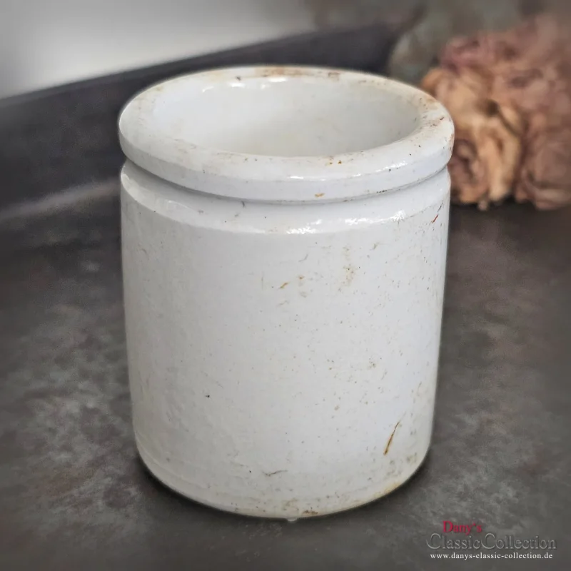 Sainsburys Potted Meats ORIGINAL antike Keramik Aufbewahrung Pottery Steingut Werbung England Küche Dekoration