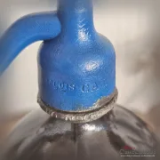 RARITÄT aus SPANIEN Soda Siphon St. Georg Sodaflasche Licor S. Jordi Schutzpatron Seltzer Flasche Industrial Home Loft Design Vintage Interior