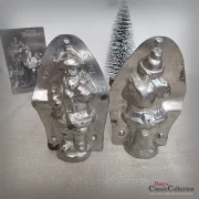 Anton Reiche Nikolaus Schokoladenform 12 cm Santa Claus Metall Form Gießform Weihnachten Sammlerstück