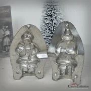 Anton Reiche Nikolaus Schokoladenform 12 cm Santa Claus Metall Form Gießform Weihnachten Sammlerstück